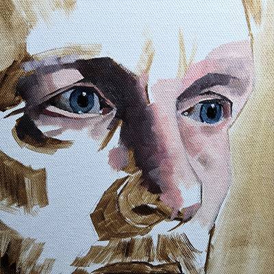 Oil portrait in progress