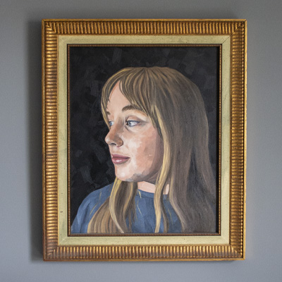 Oil portrait of a girl